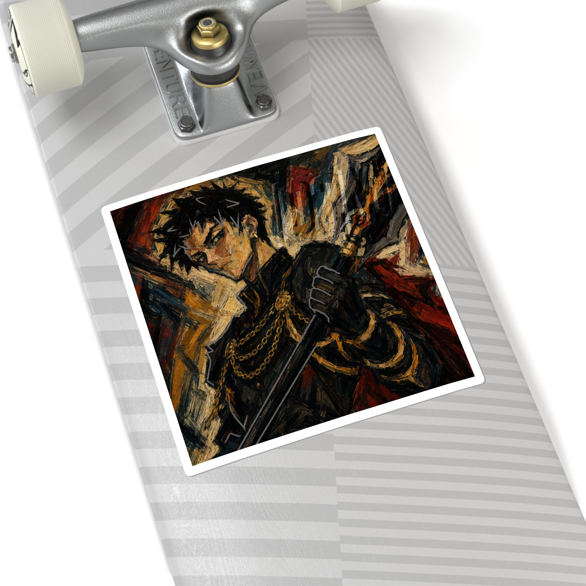 Dark Knight | Square Stickers | Multiple Sizes | Art By: Death2Myself