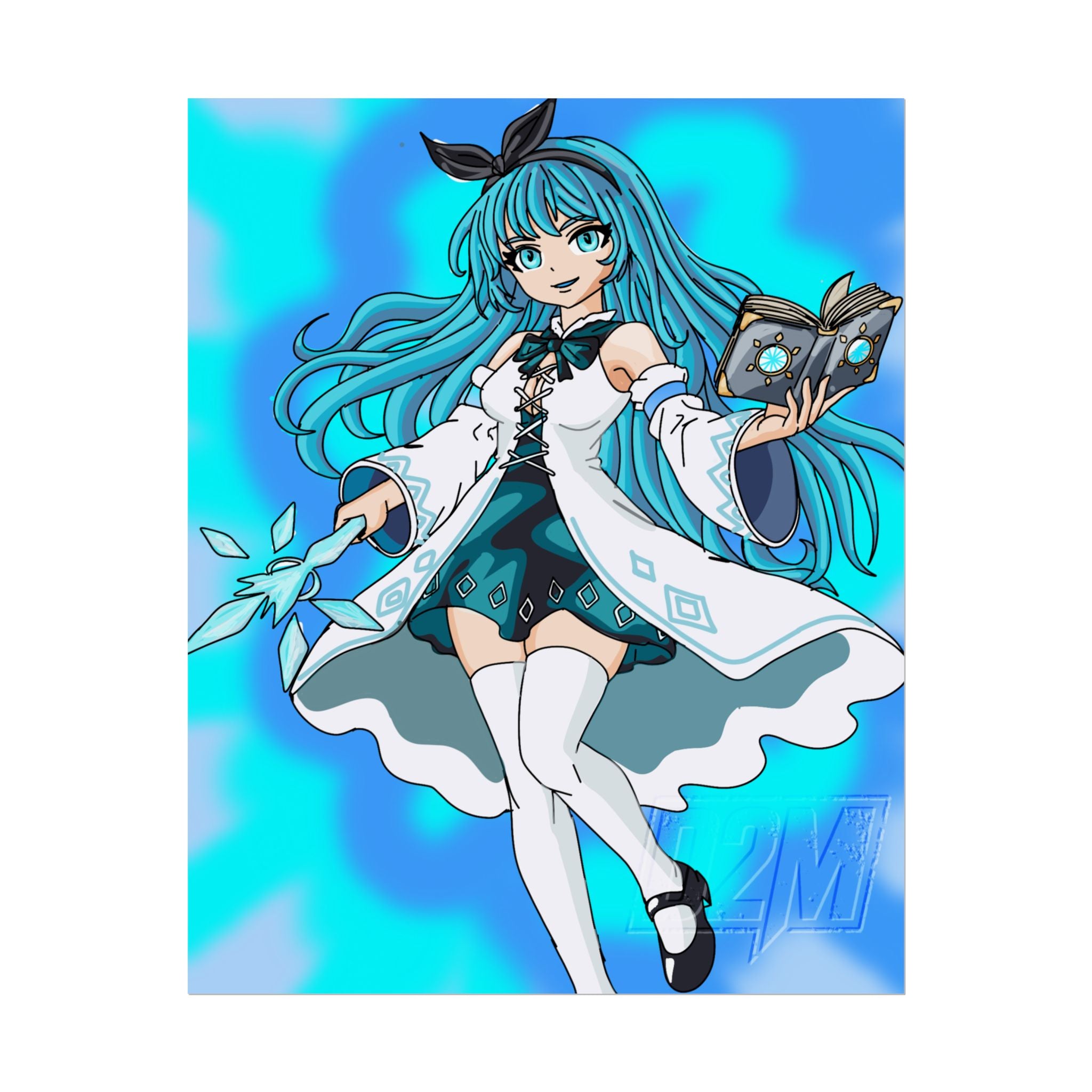 Ice Lightning Mage | Rolled Posters | Multiple Sizes | Art By: Death2Myself