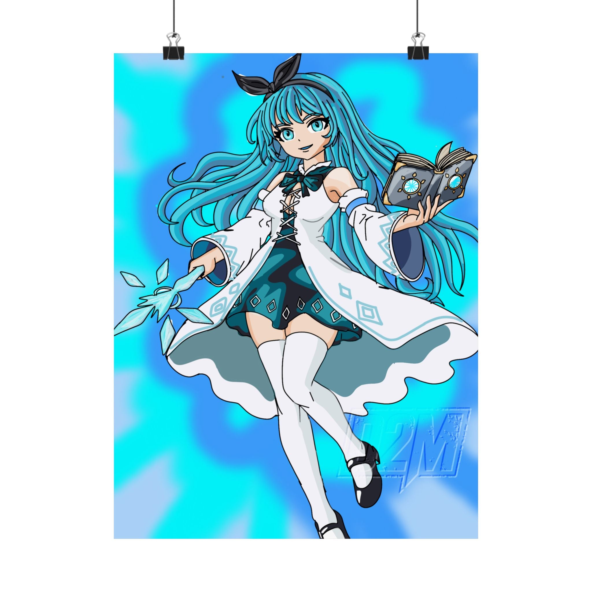 Ice Lightning Mage | Matte Vertical Posters | Multiple Sizes | Art By: Death2Myself