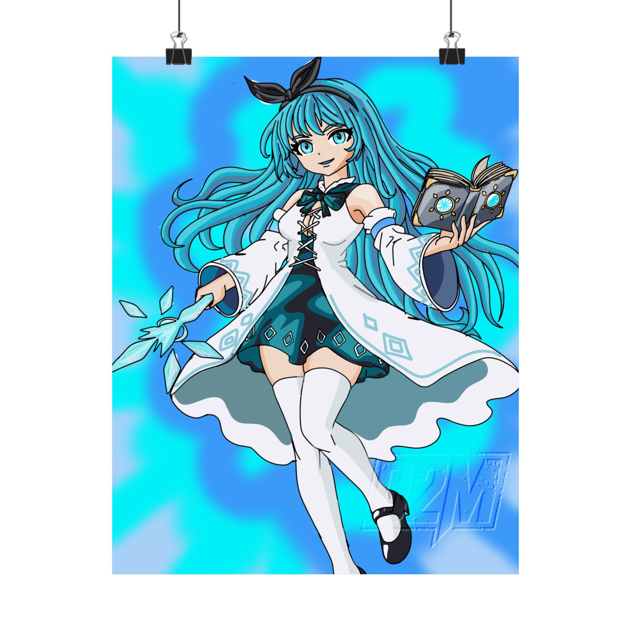 Ice Lightning Mage | Matte Vertical Posters | Multiple Sizes | Art By: Death2Myself
