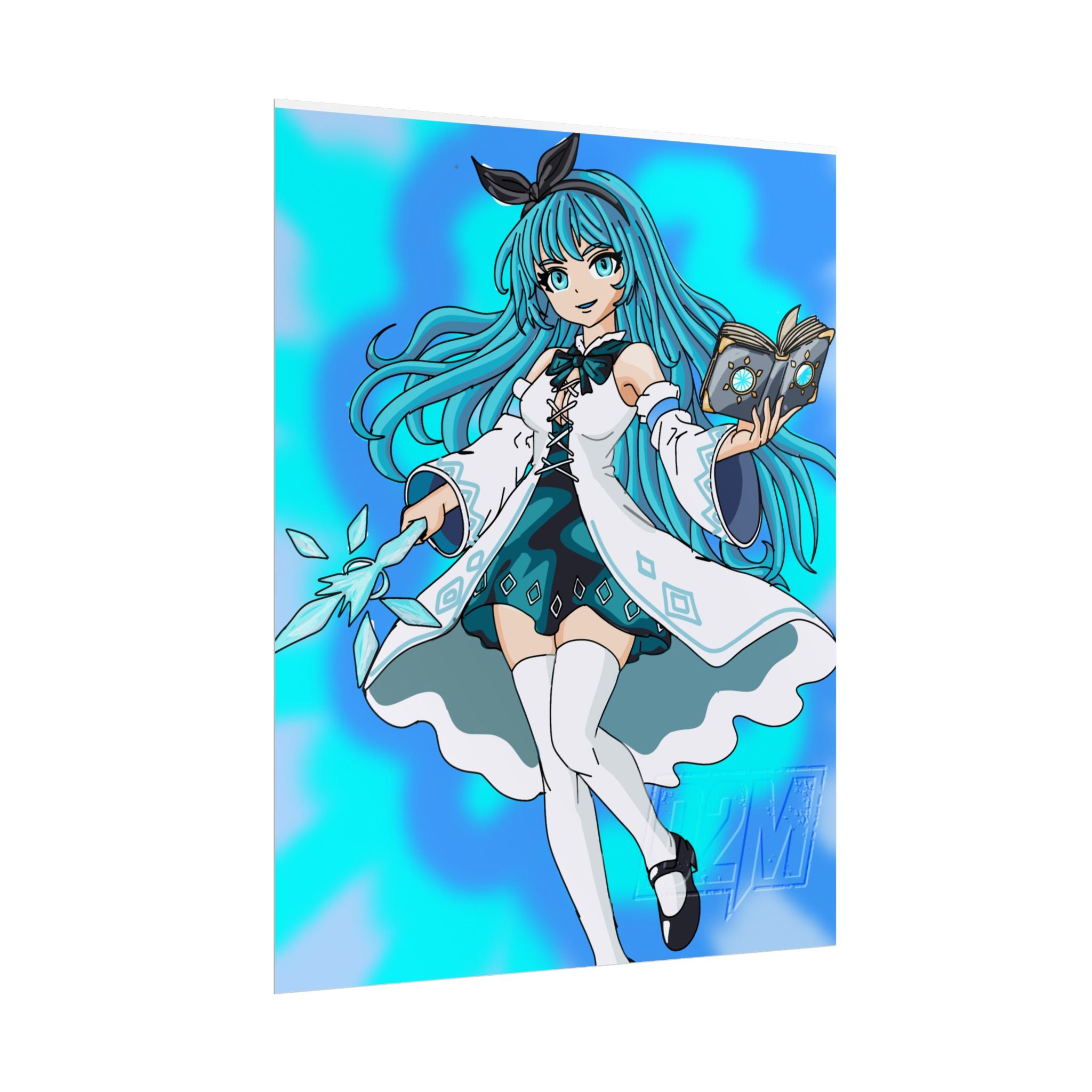 Ice Lightning Mage | Rolled Posters | Multiple Sizes | Art By: Death2Myself