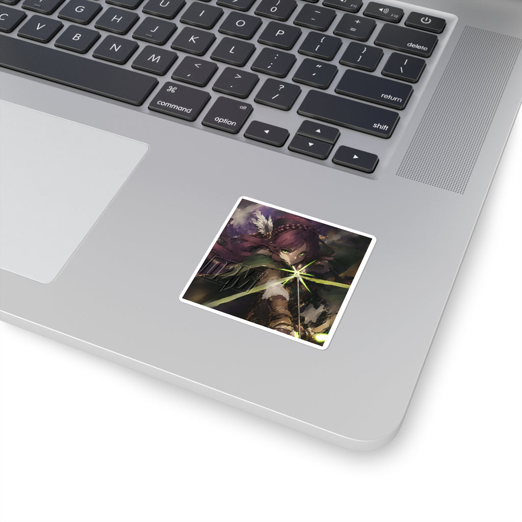 BowMaster | Square Stickers | Multiple Sizes | Art By: Death2Myself