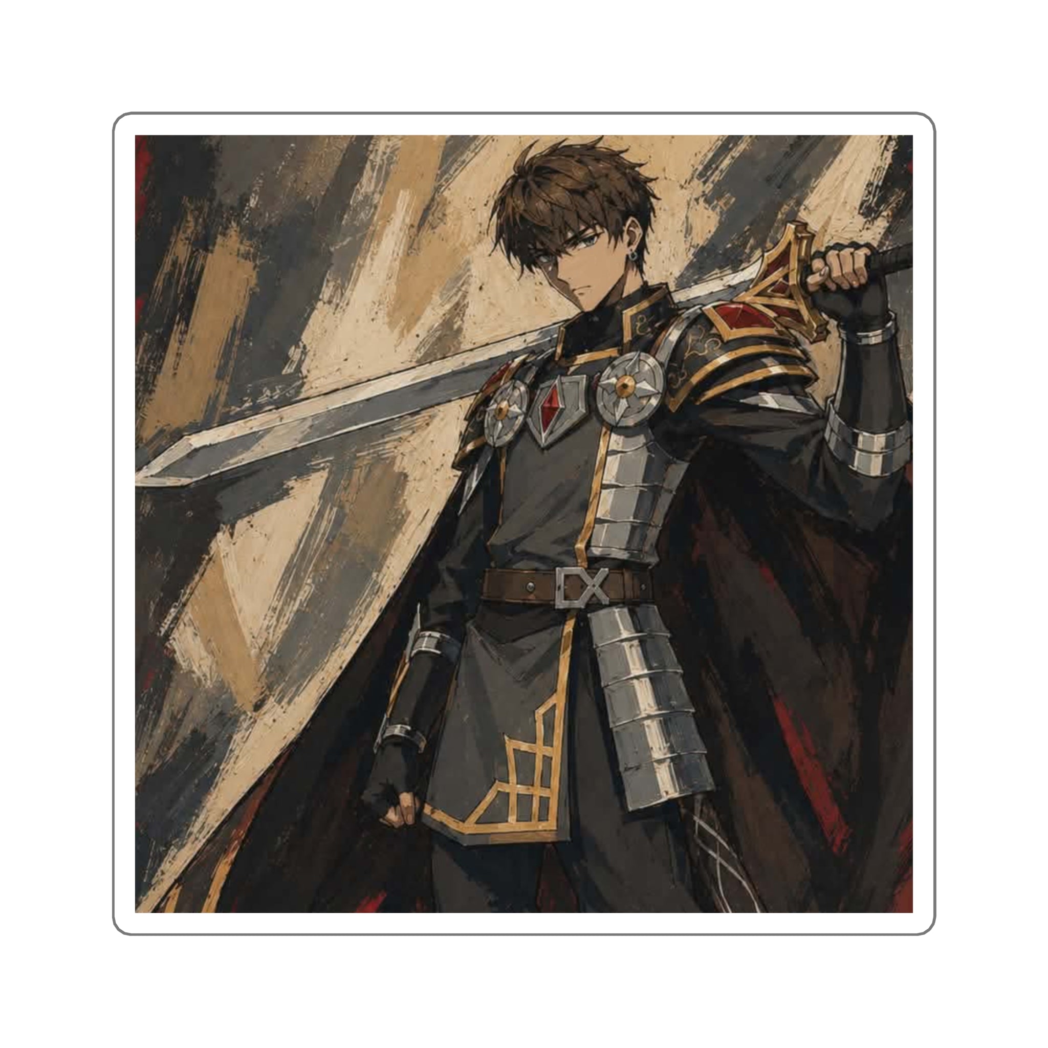 Hero | Square Stickers | Multiple Sizes | Art By: Death2Myself