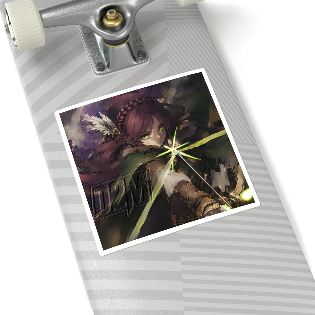 BowMaster | Square Stickers | Multiple Sizes | Art By: Death2Myself