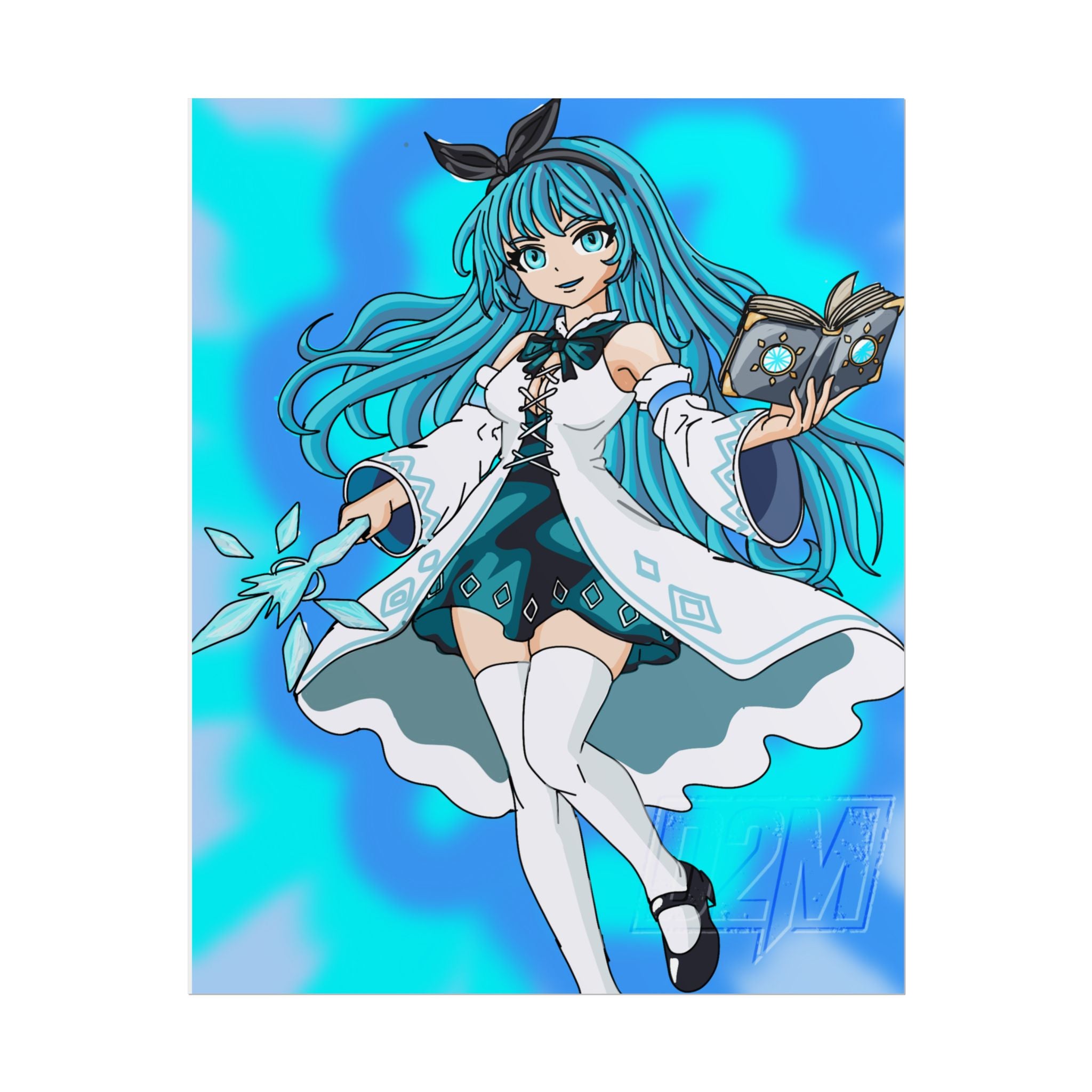 Ice Lightning Mage | Rolled Posters | Multiple Sizes | Art By: Death2Myself
