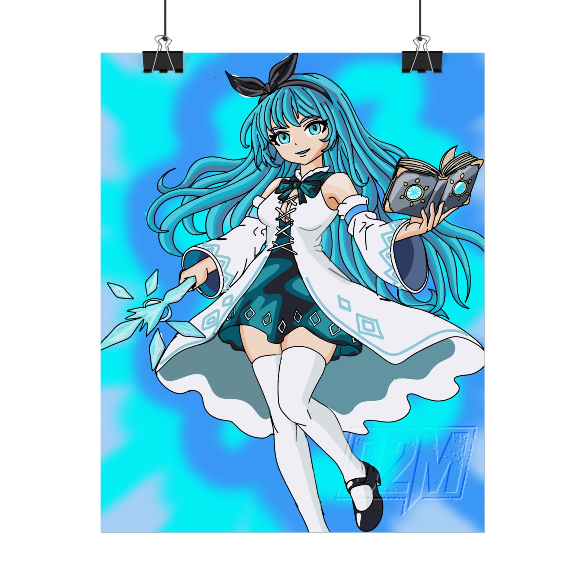 Ice Lightning Mage | Rolled Posters | Multiple Sizes | Art By: Death2Myself