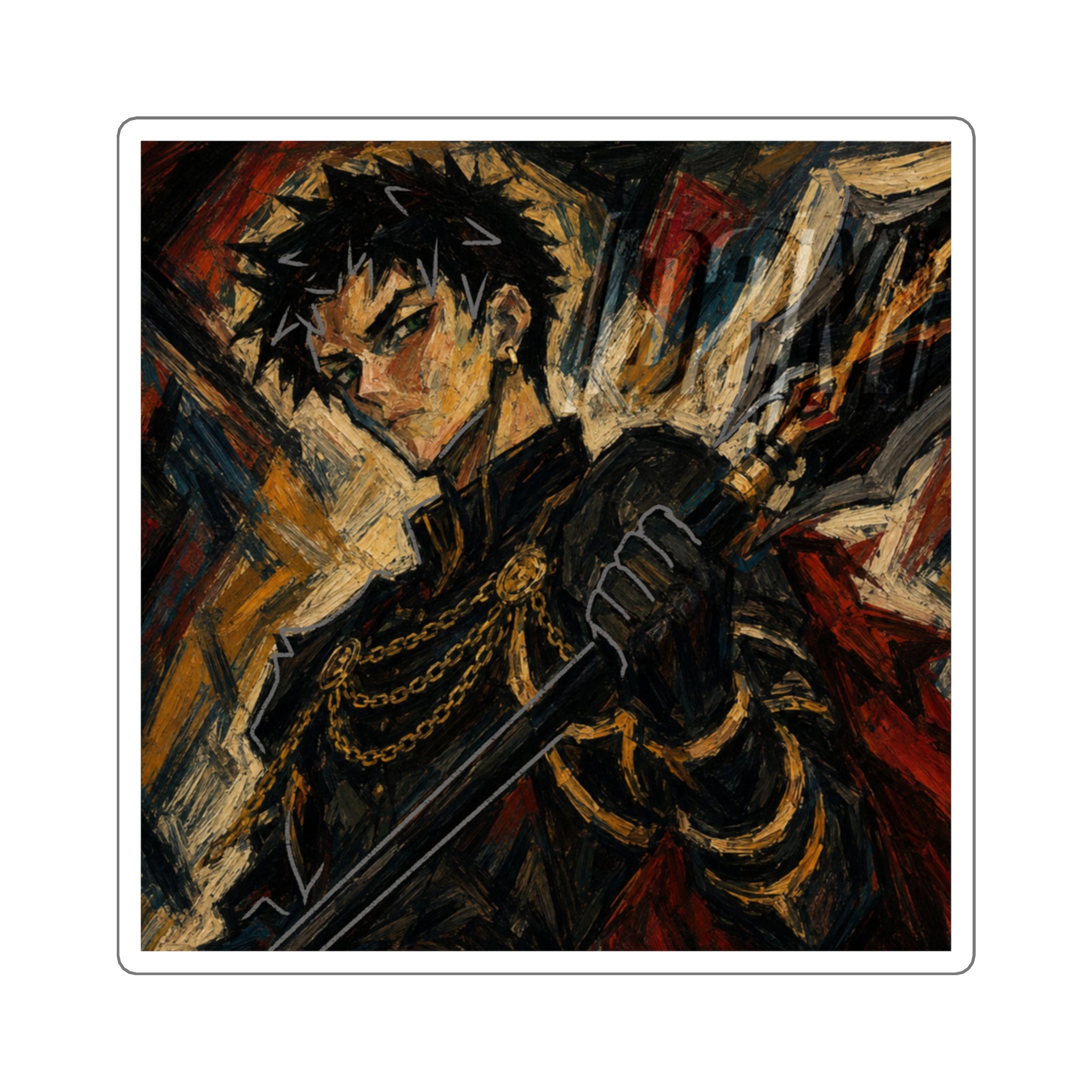 Dark Knight | Square Stickers | Multiple Sizes | Art By: Death2Myself