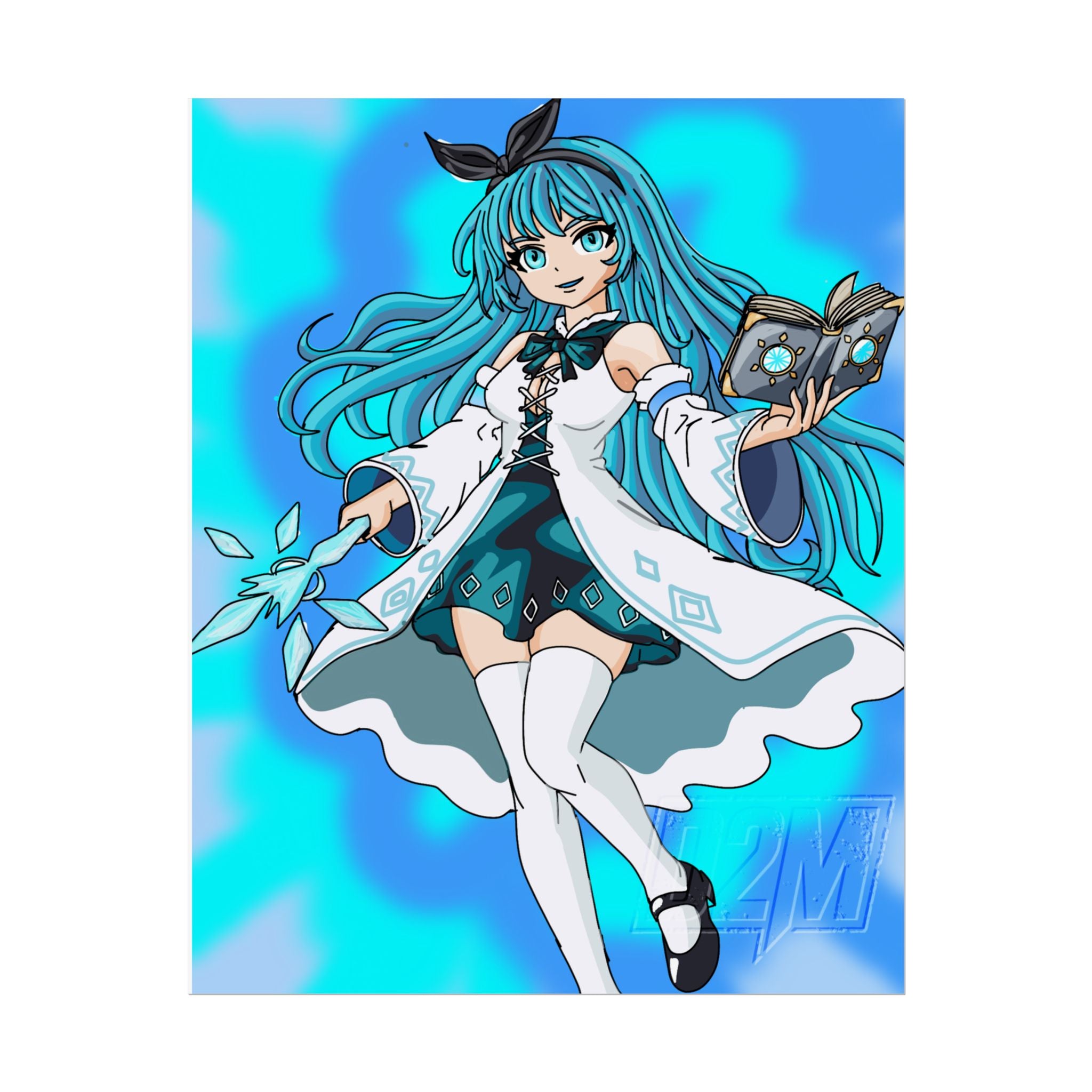 Ice Lightning Mage | Rolled Posters | Multiple Sizes | Art By: Death2Myself